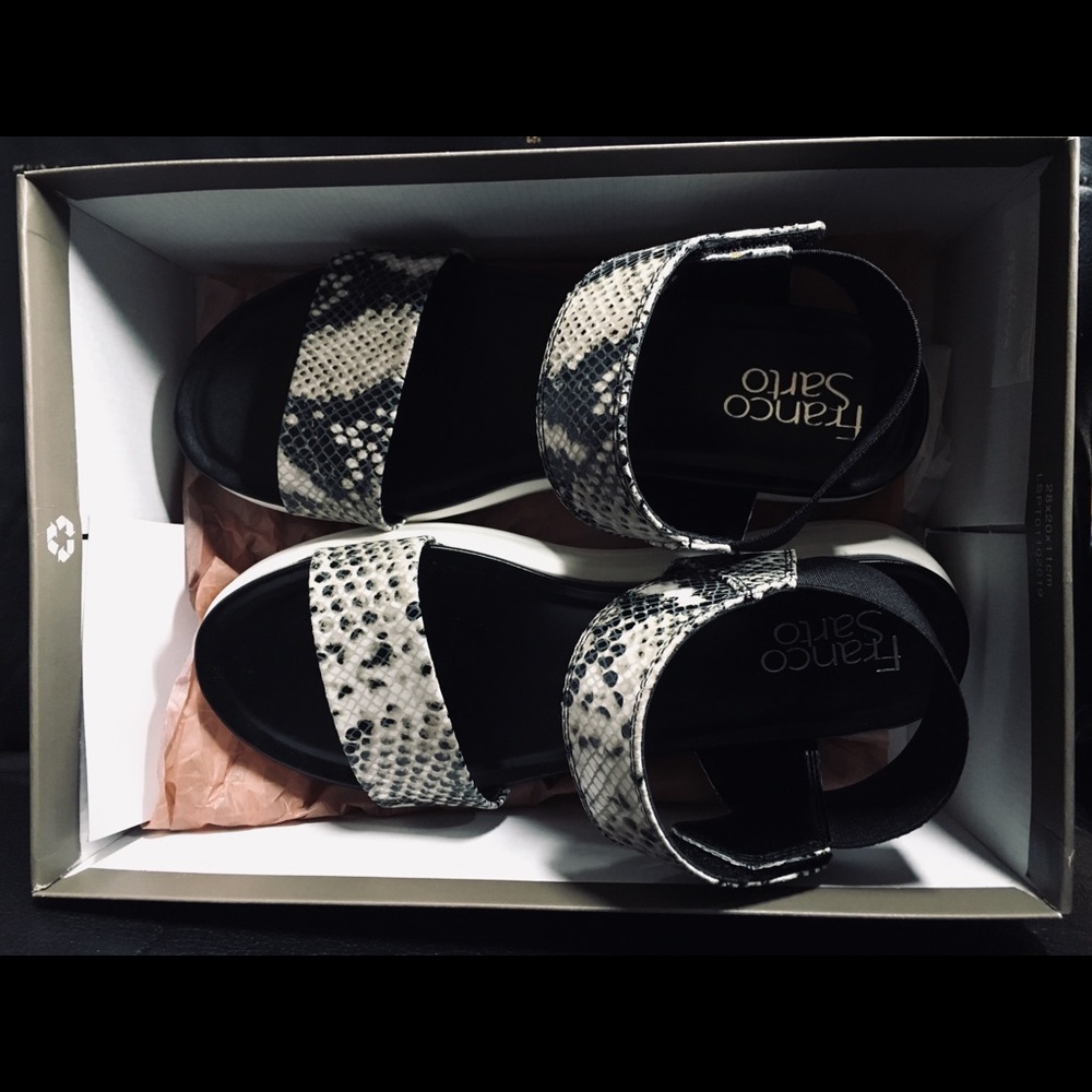 Snake skin sandals